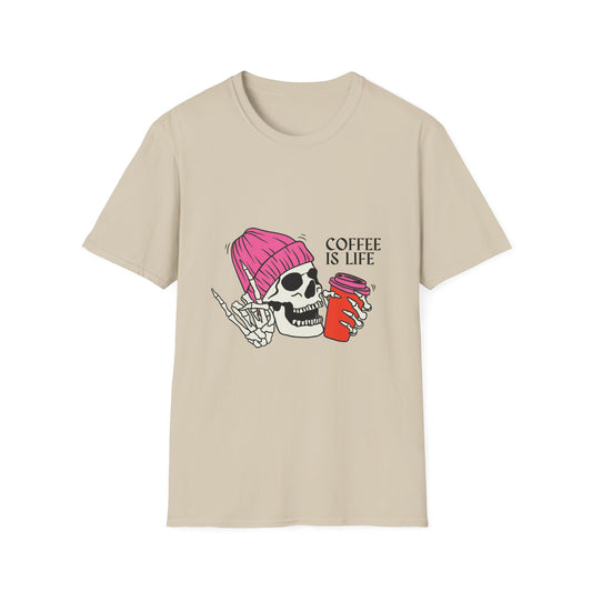 Coffee Is Life Tee – Bold, Edgy & Rocker-Approved - The Coffee Buds